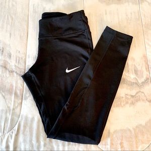 Nike Dri Fit Leggings Black Mesh size M